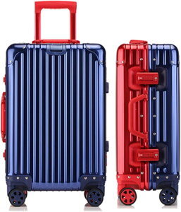 スーツケース キャリーケース キャリーバッグ PC材質 大容量 耐衝撃 大型 超軽量 静音 360度回転 ダブルキャスター TSAロック搭載 アルミニウム製フレーム 耐衝撃 旅行 出張 ビジネス 軽量