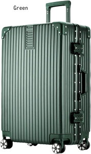 スーツケース アルミフレーム 大型 TSAロック 静音ダブルキャスター 大容量 旅行 出張ビジネス キャリーケース キャリーバッグ 機内持ち込み 軽量 乾湿分離ポケット付き 耐衝撃 ファスナー