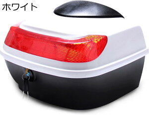 バイク トップケース リアボックス 28L バイクボックス バイク用ボックス 大容量 原付 脱可能式 スクーター フルフェイス収納 ヘルメット入れ