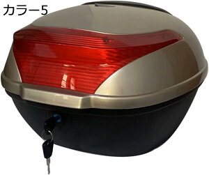 バイク トップケース リアボックス 28L バイクボックス バイク用ボックス 大容量 原付 脱可能式 スクーター フルフェイス収納 ヘルメット入れ