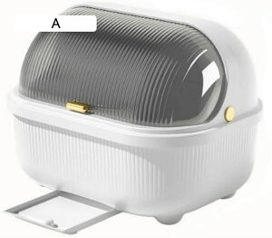 水切りラック 大容量 しょつき水切りかご 蓋付き 食器ケース 水受けトレー付き 引き出し式 食器収納ボックス 食器 収納 キッチン収納食器棚 透明 食器ドレンバスケット タテ置き 防塵 水切