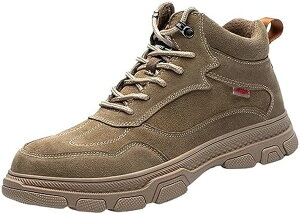 安全靴 あんぜん靴 レザー 本革 サイドゴア レースアップ スエード 作業靴 メンズ 鉄板入り 防刺 ミドルカット 溶接作業 製造工場 クッション 秋冬 滑りにくい 衝撃緩和 快適 春夏 現場工事