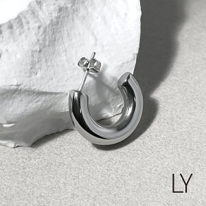 LY/エルワイ ピアス メンズ ピアス スタッド 輪っか 太め シンプル / (片耳用) ステンレス アクセサリー