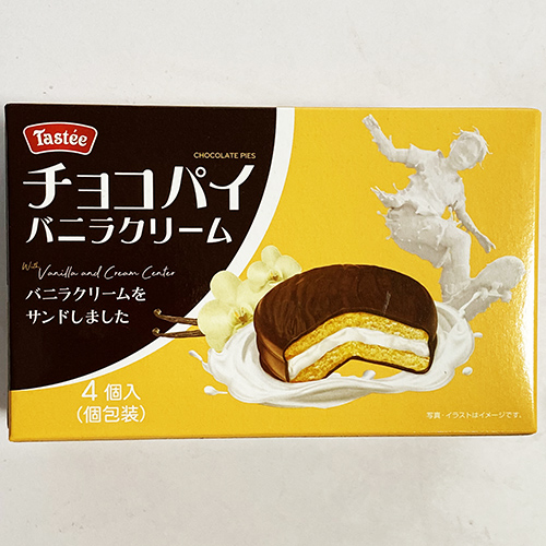 TASTEE チョコパイ バニラ クリーム 4袋 韓国 料理 食品 お菓子 超美品再入荷品質至上 【2021年製 食材