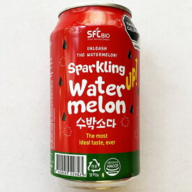 SFC BIO スイカソーダ 350ml x 6缶 韓国 飲み物 炭酸飲料