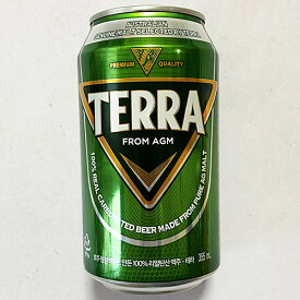 【送料無料】韓国 ビール TERRA 350ml x 24缶 韓国酒 お酒