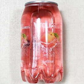 VTALK ピンク 果汁 モモエイド 350ml x 6本 韓国 飲み物 ドリンク 炭酸飲料 清涼飲料水 食品 食材 料理