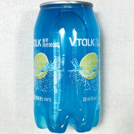 VTALK ブルー 果汁 レモンエイド 350ml x 6本 韓国 飲み物 ドリンク 炭酸飲料 清涼飲料水 食品 食材 料理