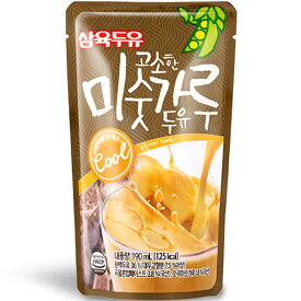 サンユク 香ばしい ミスカル豆乳 パウチ タイプ 190ml x 15袋 黒ゴマ 韓国 食品 料理 食材 飲料 飲みやすい やや甘め