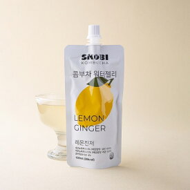 SKOBI　コンブチャウォーターゼリー　レモンジンジャー味　100g×10個　KOMBUCHA　濃厚　ゼリー飲料　韓国商品　韓国食品　冷やしておいしい