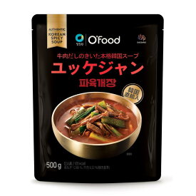 O'food ユッケジャン スープ 500g 韓国 食品 食材 料理 レトルト 非常食 保存食 ほっとひと息 田舎味