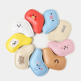 【BT21 GOLF 日本総代理店】 BT21 ビーティーイシビル ヘッドカバー BABY アイアンカバーセット アイアン用 (9個セット) iron cover set BT21 GOLF ゴルフ キャラクター グッズ