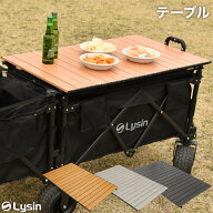 ライシン アウトドアワゴン Eシリーズ 1段タイプ 2段タイプ 専用 折りたたみ テーブル 棚 収納袋付き