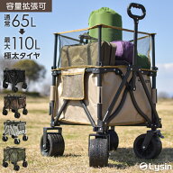 【レビュー投稿で2年保証】 ライシン アウトドアワゴン Eシリーズ 最大110L 拡張機能 キャリーワゴン キ…