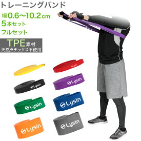 【スーパーSALE限定！衝撃特価！】【レビュー投稿で1年保証】 ライシン トレーニングチューブ 1本 / 5本セット / フルセット 各種 ゴム バンド 筋トレ チューブ エクササイズ