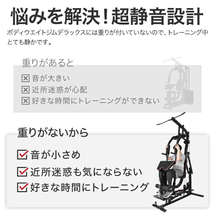楽天市場】ライシン ホームジム マルチ トレーニング 器具 セット 総合 