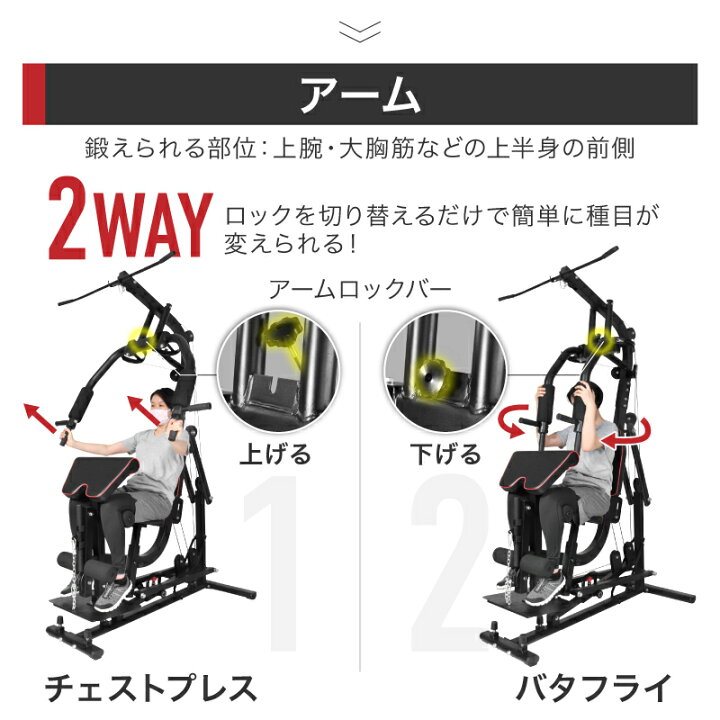 楽天市場】ライシン ホームジム マルチ トレーニング 器具 セット 総合 
