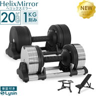 【レビュー投稿で2年保証】 ライシン ヘリックスミラー 1kg刻み 20kg 1個 / 2個セット / スタンド / ベン…