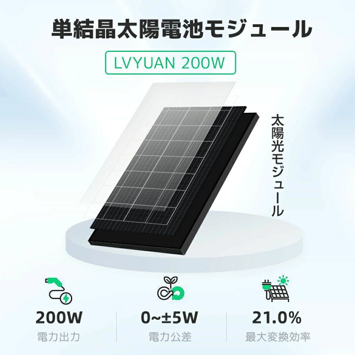 楽天市場】【P10倍up！14日まで！】200Wソーラーパネル ×2枚組 [長寿命 