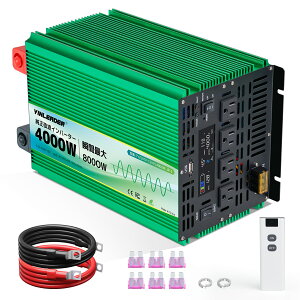 yN[|Kp37,598~zYinleaderyivۏ؁zCo[^[ g 12V o 4000W ő 8000W DC 12Vij AC100Vi𗬁j ϊ 50HZ 60HZ ؑ R@\t AC RZg×4 J[Co[^