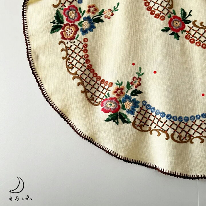 楽天市場】【10%OFFクーポン配布中】【中古】クリームに花の手刺繍 