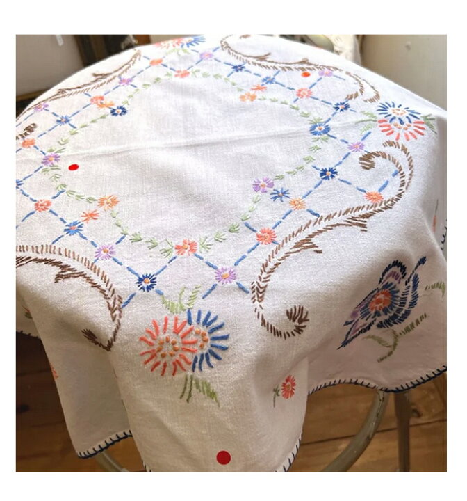 楽天市場】【10%OFFクーポン配布中】【中古】花手刺繍クロス(53×53cm 