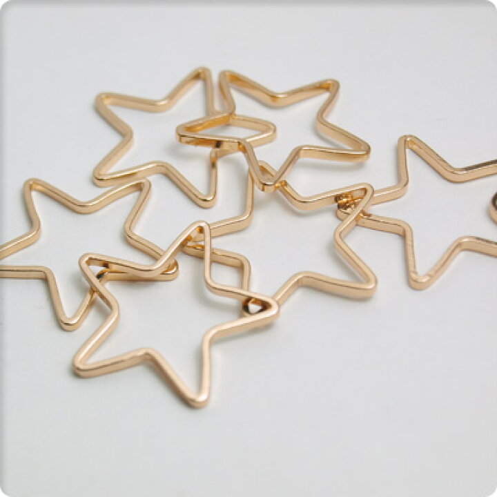 楽天市場】【10%OFFクーポン配布中】星形のフレームパーツ 23×22mm 12 