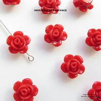 楽天市場】ハンドメイド 薔薇 赤 チャームの通販