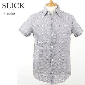 【78%オフ】SLICK - スリック -ロングポイントカラードット柄半袖シャツ