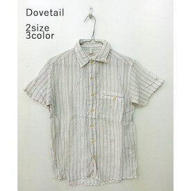 【80%オフ】Dovetail - ダブテイル -半袖　ガーゼストライプシャツ