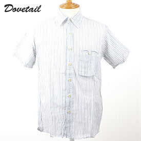 【80%オフ】Dovetail - ダブテイル -半袖　ガーゼストライプシャツ