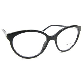 プラダ メガネフレーム VPR08Y ブラック クリア 中古 ロゴ メガネ 眼鏡 伊達 レディース メンズ PRADA