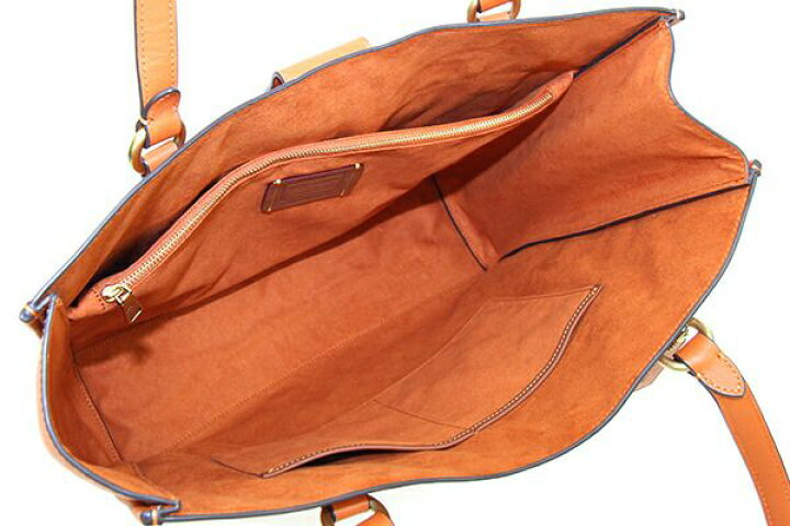 楽天市場】コーチ トートバッグ テオトート CA114 オレンジ系 レザー  