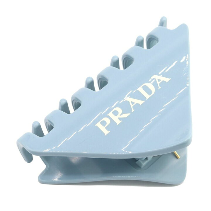 PRADA プラダプレックスヘアクリップライトブルー 