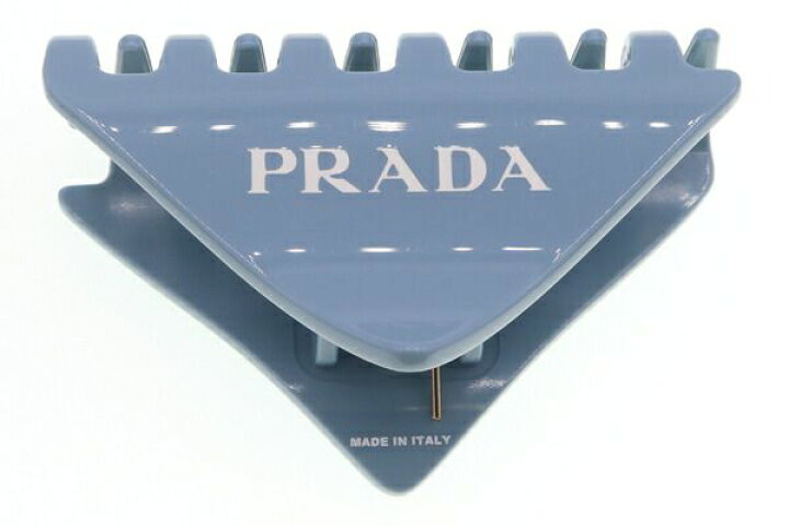 PRADA プラダプレックスヘアクリップライトブルー 
