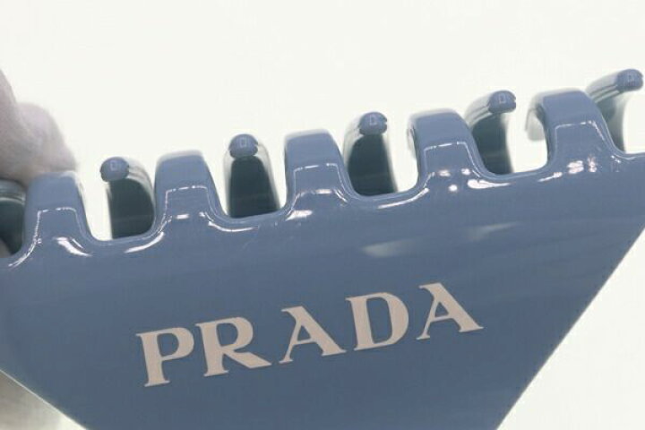 PRADA プラダプレックスヘアクリップライトブルー 
