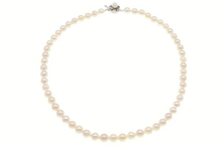 楽天市場】パール ネックレス 7mm SILVER 中古 アクセサリー ストーン 