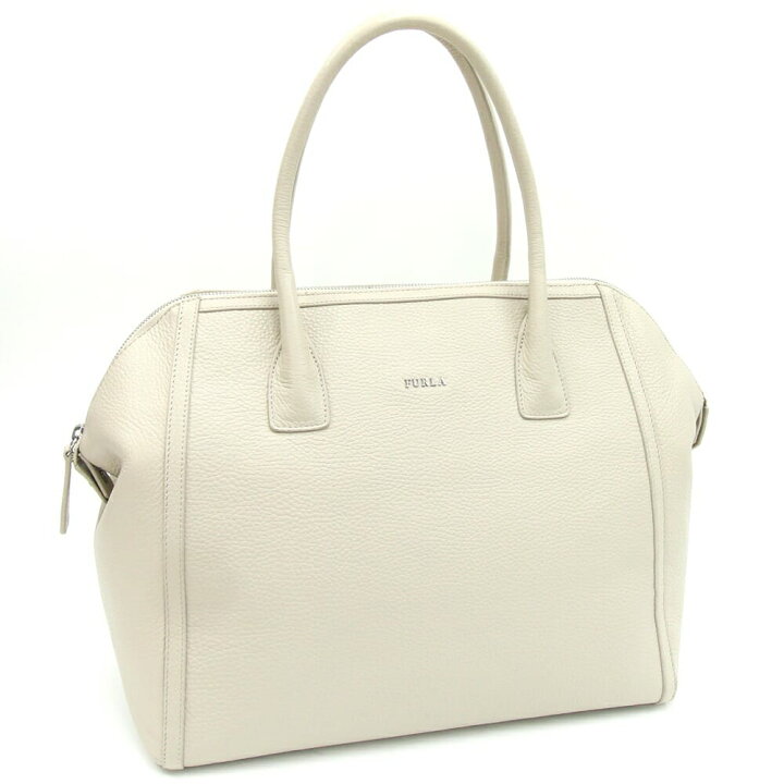 楽天市場】フルラ トートバッグ F6131 ライトベージュ レザー 中古 