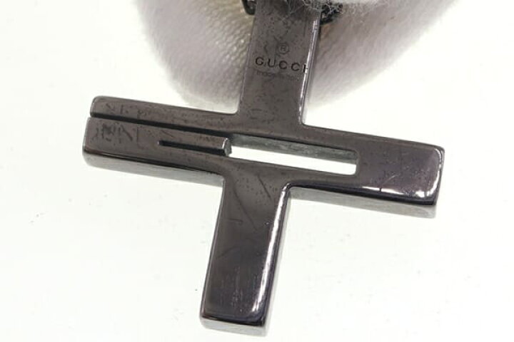 楽天市場】グッチ ネックレス カットアウトG 228363 ブラック 