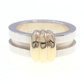 ティファニー リング グリーブドウィズ 3ロウリング SV スターリングシルバー925 750 YG 11.5号/US6-6.5 中古 指輪 アクセアサリー コンビ オールド ヴィンテージ レディース TIFFANY＆CO