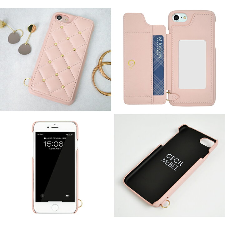 楽天市場 Iphone14 Iphone14pro ケース カード収納 ミラー付き Iphone13 Iphone13pro ケース Iphonese Iphone8 ケース Cecil Mcbee キルティング 背面ケース セシルマクビー ブランド スマホケース おしゃれ かわいい 可愛い アイフォン14プロ 鏡 マグネット