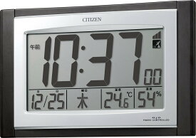 電波掛け時計　CITIZEN　デジタル　パルデジットコンビR096