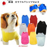 【メール便可】春夏秋冬　 犬服　国産　カラフルTシャツVer2(XS・S・M・L・2L・3L・MD-S・MD-M) 【あす楽…