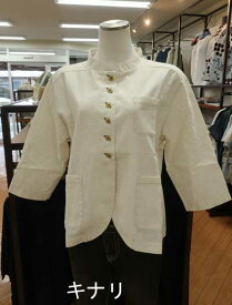 【50%off】ivory beads♪スタンドネックのブラウスジャケット♪