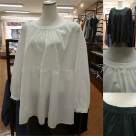 【40%off】ivory beads♪スモックシルエットのプルオーバーブラウス♪