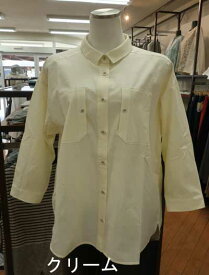 【40%off】ivory beads♪面白ポケットの七分袖シャツ♪