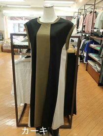 【40%off】Donnez-Moi♪バイカラーデザインのノースリーブワンピース♪