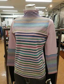 【50%off】Donnez-Moi♪シアバター配合非ウールのボーダーニット♪