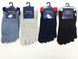 ♪2000円以上お買い上げで送料無料♪POLO RALPH LAUREN♪レディース　スニーカーソックス　靴下　切替ゴースト　5本指