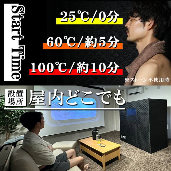 楽天市場】【お買い物マラソン】 家庭用サウナ ShareFunN MGC 10分で 